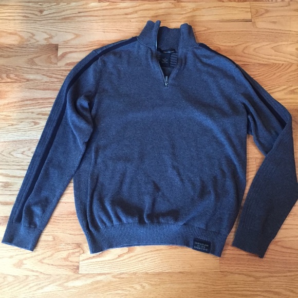 Calvin Klein Quarter Zip Sweater - Picture 2 of 12